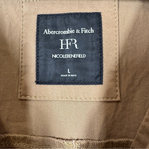 Abercrombie & Fitch Nicole Benefield Brown Utility Jumpsuit Size Large - Picture 11 of 15